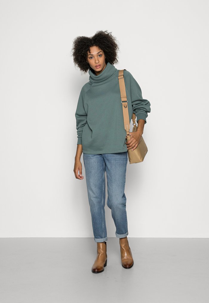 Sweats Anna Field Loose Roll Neck Vert Femme | IUW-5469666